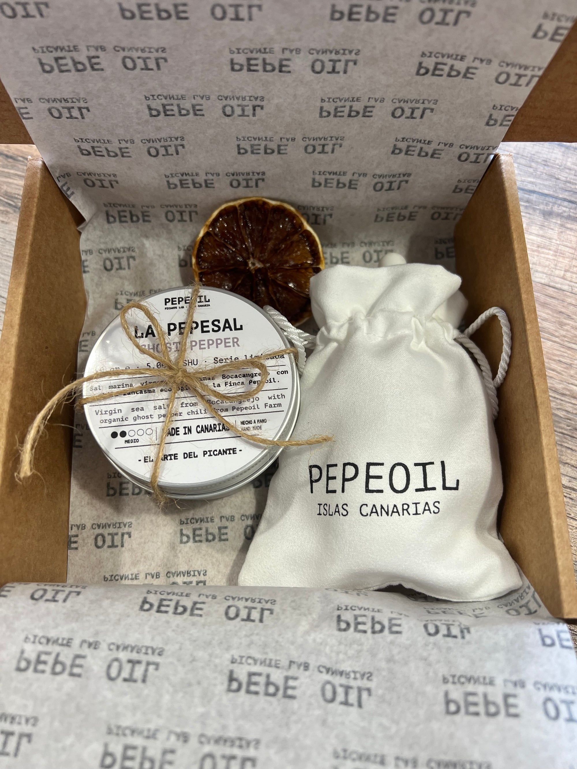 Pack de luxe. Pepeoil El original 50 ml y Pepesal GP vintage format 80 gr - Pepeoil