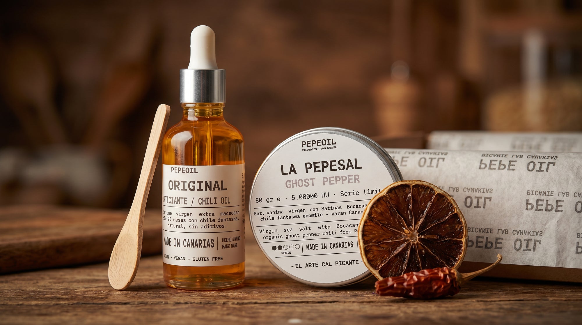 Pack deluxe. Pepeoil El original 50 ml y Pepesal GP vintage format 80 gr - Pepeoil